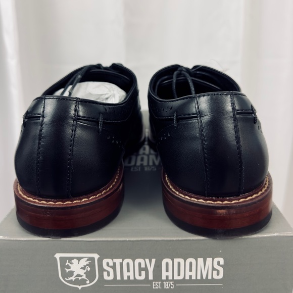 STACY ADAMS Men's, Maddox Black Cap Toe Oxford Redzone Collection  US 7M.   NIB - Picture 12 of 15